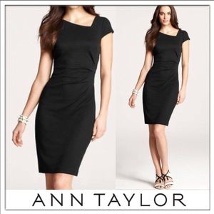 Ann Taylor Side Swept Sheath Dress